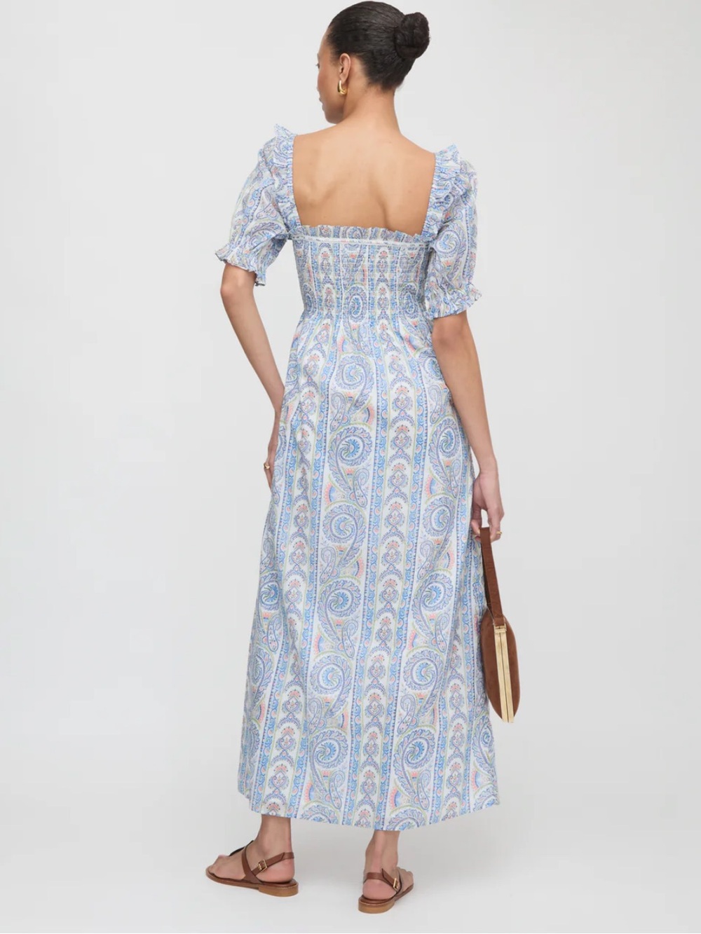 Hill House The Scarlett Paisley Nap Midi Dress - Picture 4 of 4